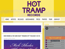 Tablet Screenshot of hottramprecords.com